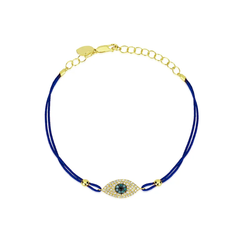 Blue String Evil Eye Bracelet sold by Meira T