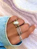 White Gold and Diamond Twist Ring sold by Meira T