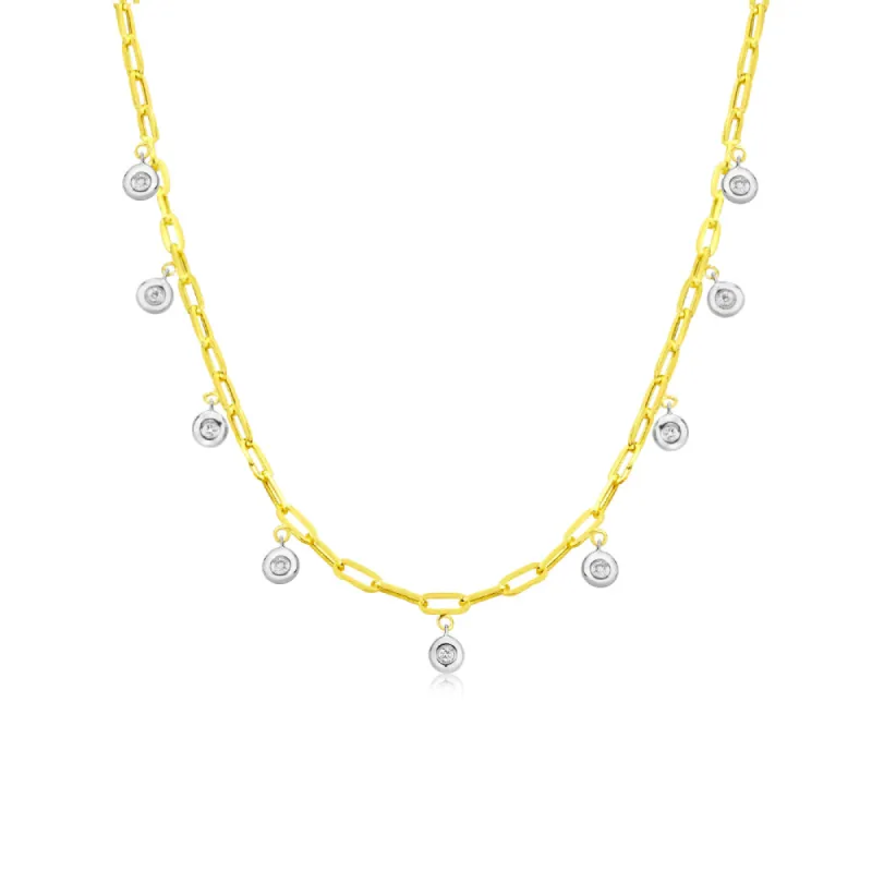 Chunky Chain Diamond Bezel Choker sold by Meira T