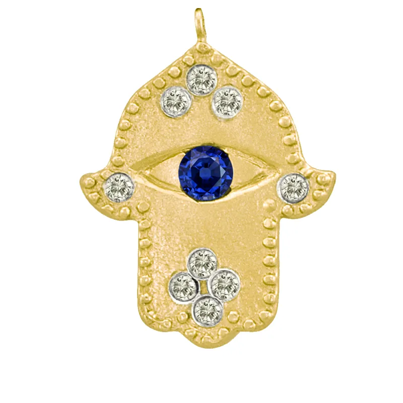 Hamsa and Sapphire Hand sold by Meira T