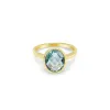 Yellow Gold and Blue Topaz Ring sold by Meira T