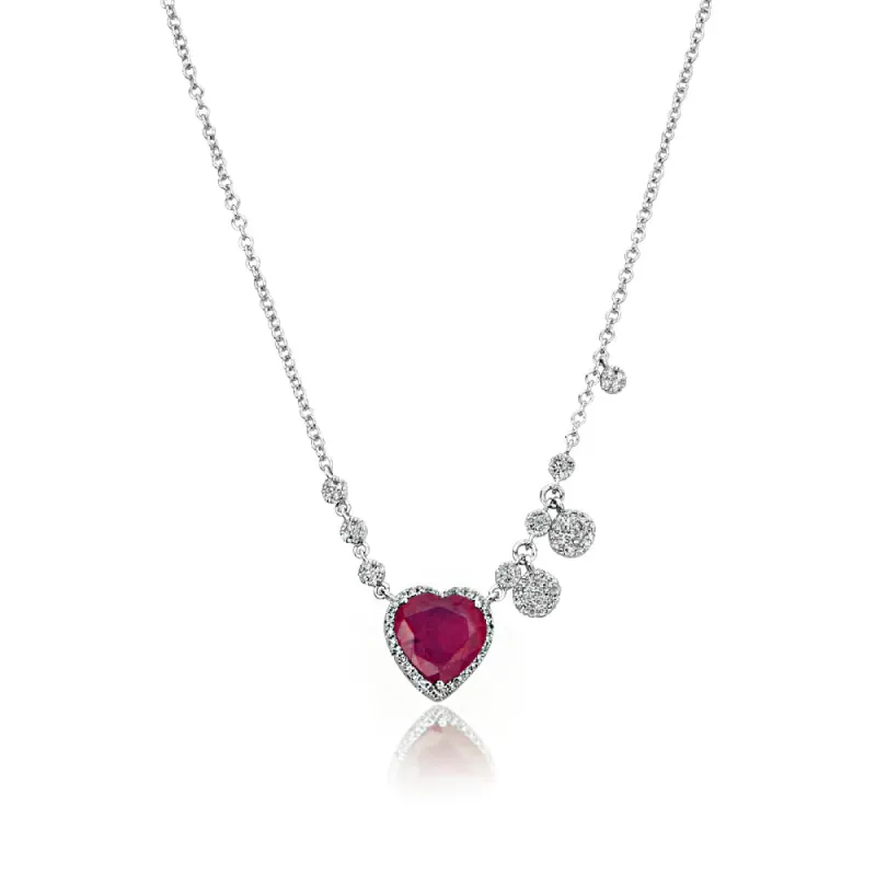 Ruby Heart Necklace sold by Meira T