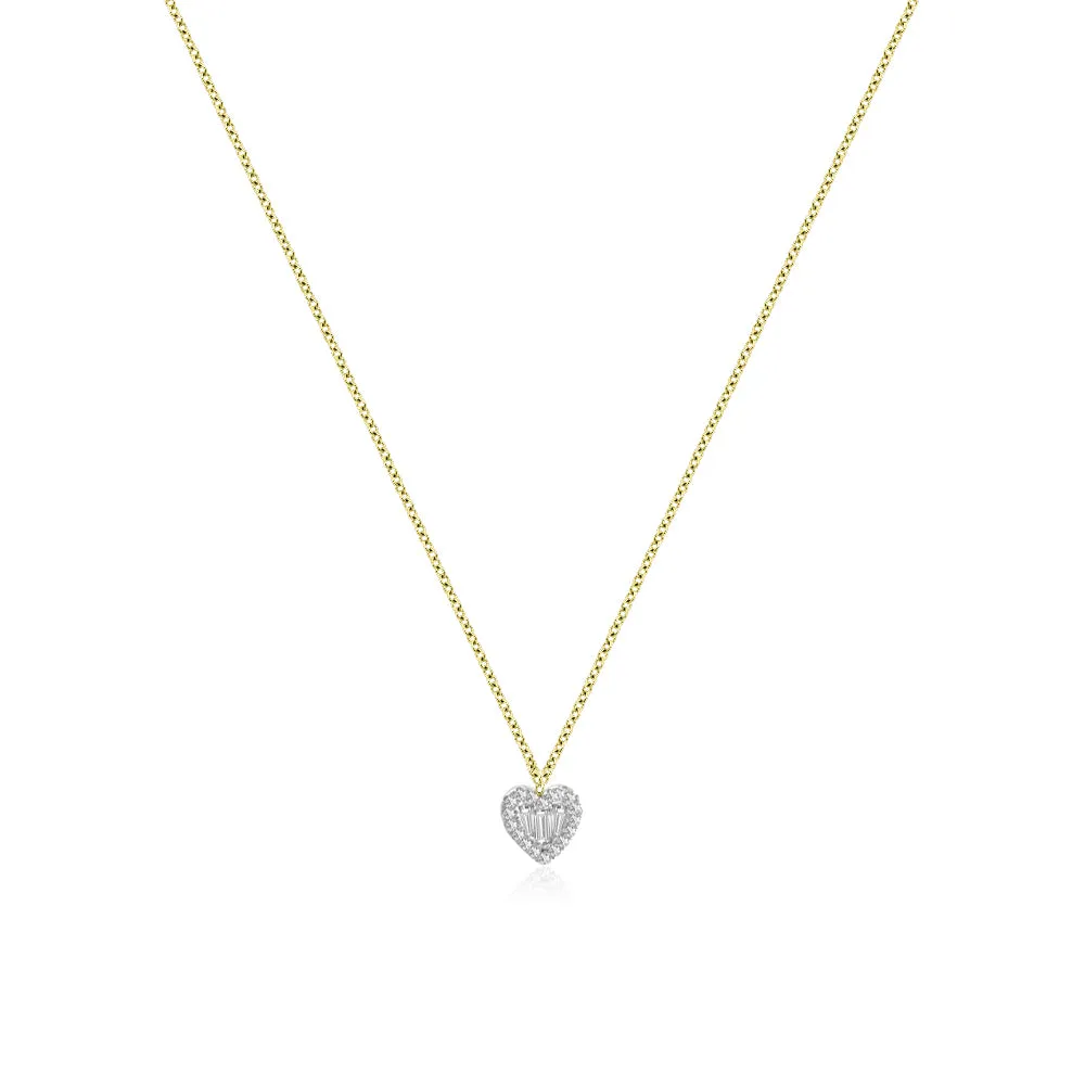 Diamond Heart Necklace sold by Meira T