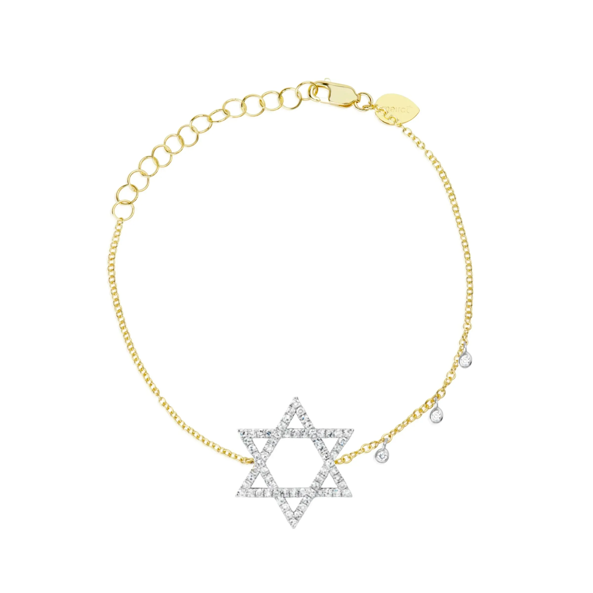Diamond Star of David Bracelet sold by Meira T