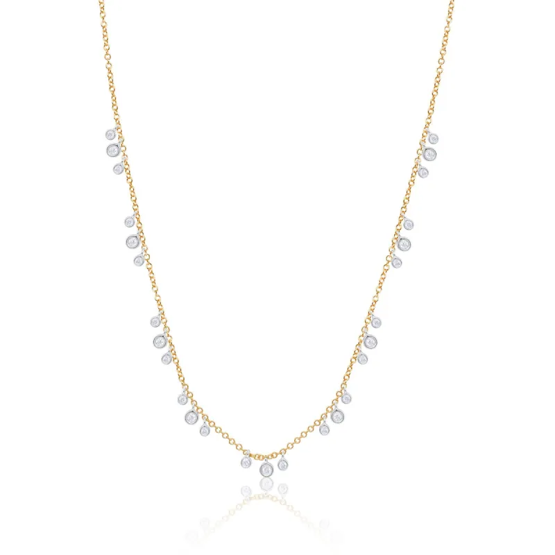 Rose Gold Double Bezel Necklace sold by Meira T