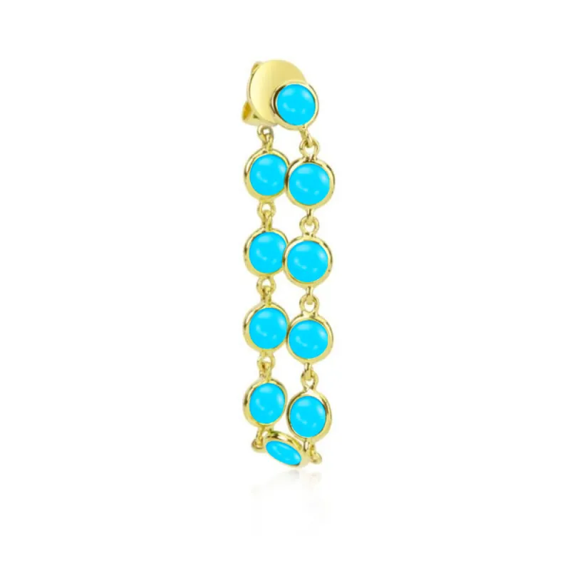 Turquoise Chain Earring | Online Exclusive sold by Meira T