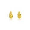 Yellow Gold Chunky Huggie Earrings *ONLINE EXCLUSIVE* sold by Meira T