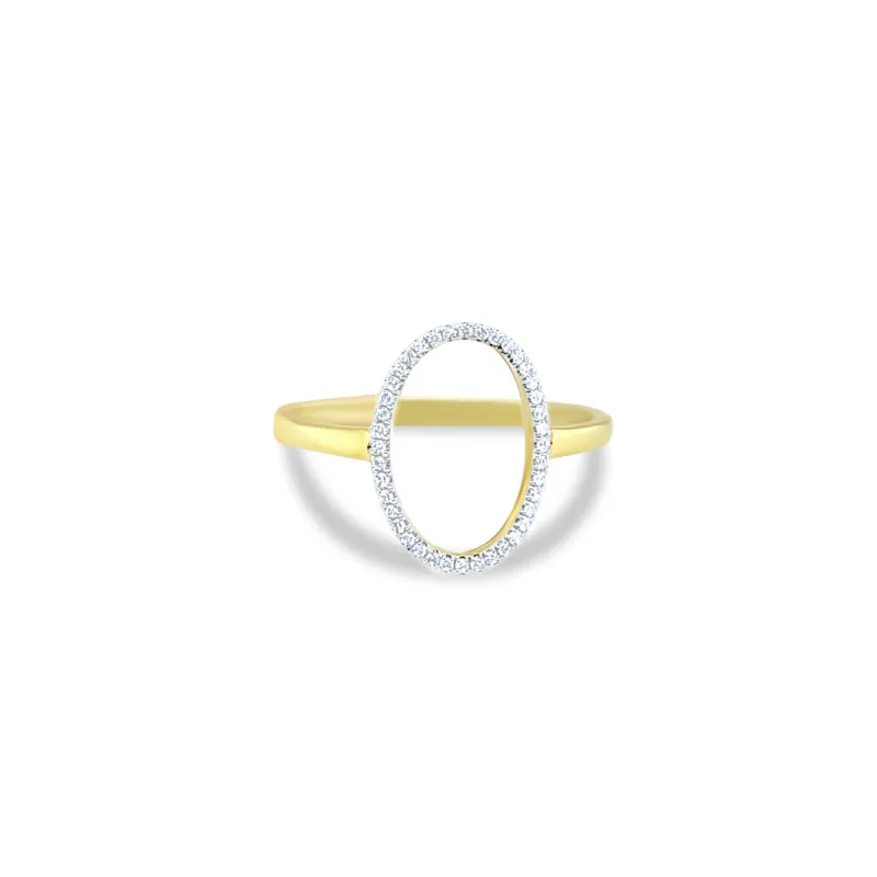 Yellow Gold Open Diamond Ring sold by Meira T