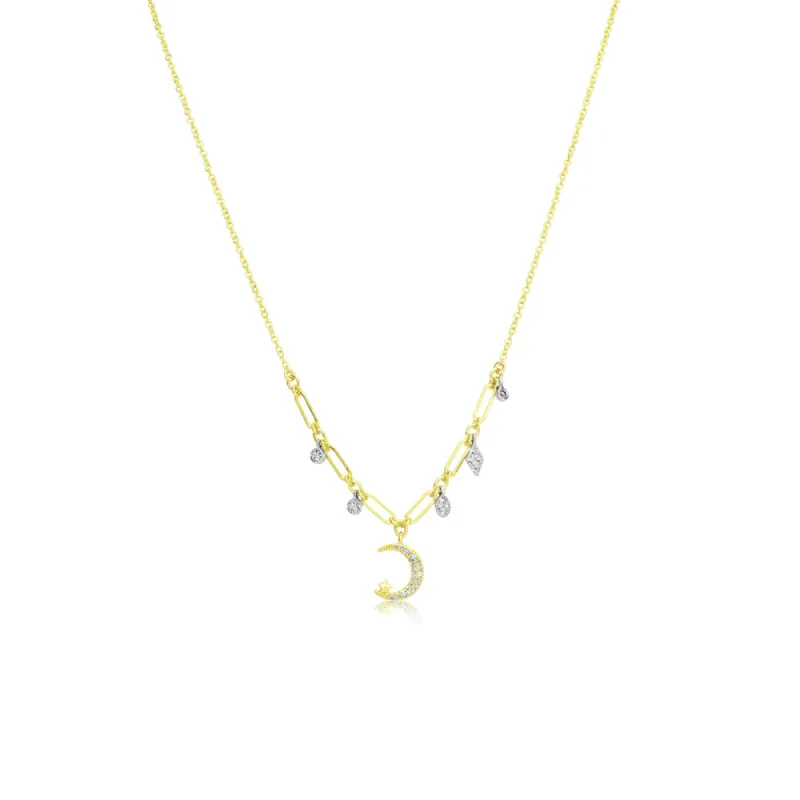Moon and Star Necklace sold by Meira T