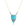 Turquoise Heart Necklace sold by Meira T