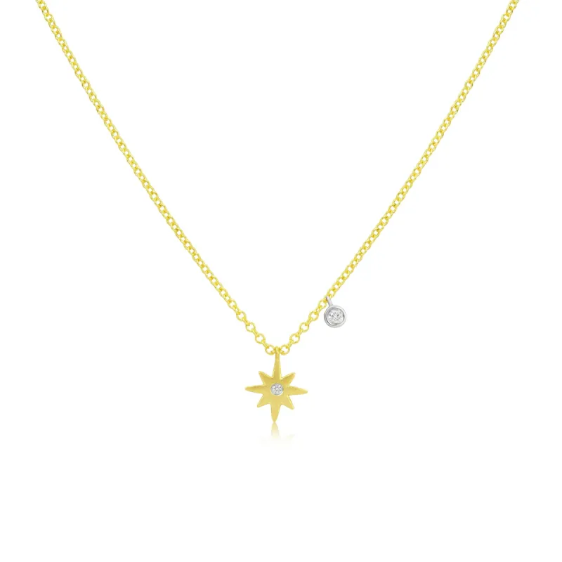 Starburst Bezel Necklace sold by Meira T