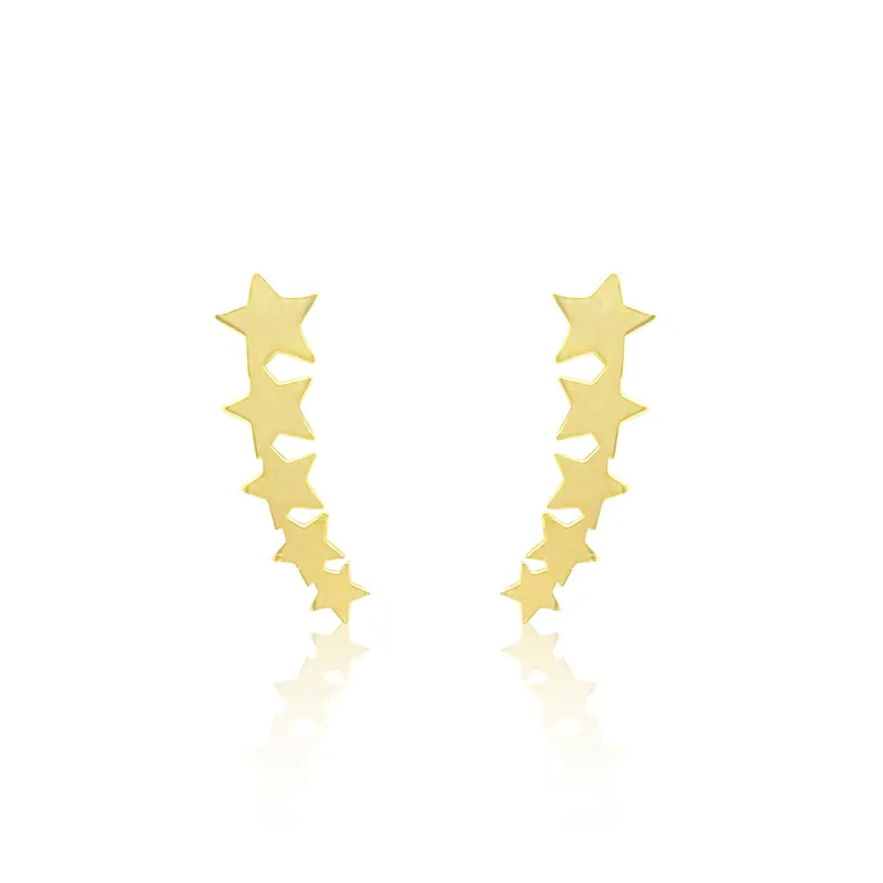 Yellow Gold Shooting Stars Stud sold by Meira T