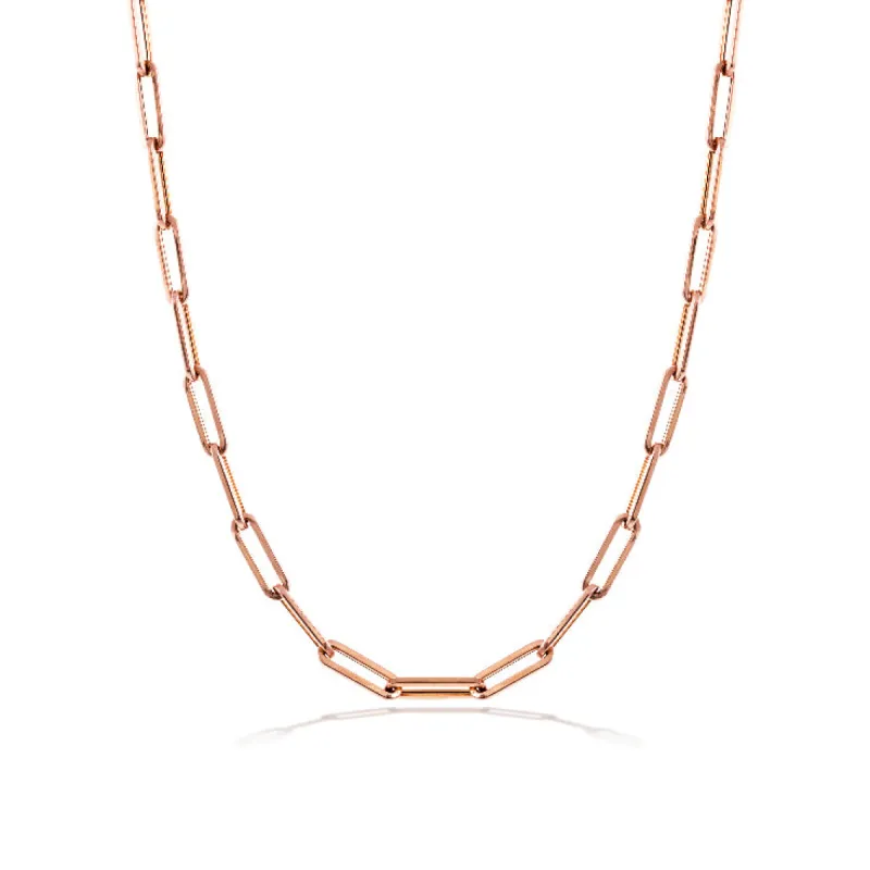 Rose Gold 10mm Chain Necklace sold by Meira T