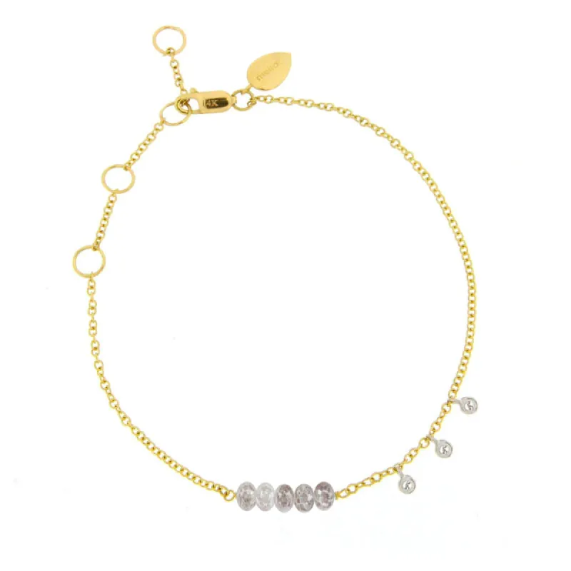Diamond Bead Bracelet sold by Meira T