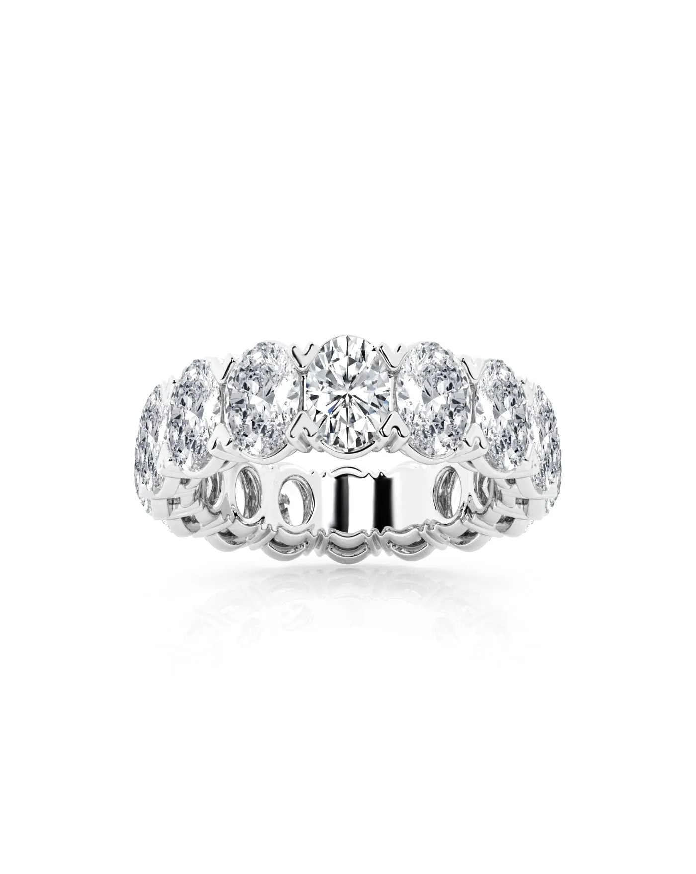 Eternity Band Ring | Oval Cut 7ct LAB Diamond sold by Meira T