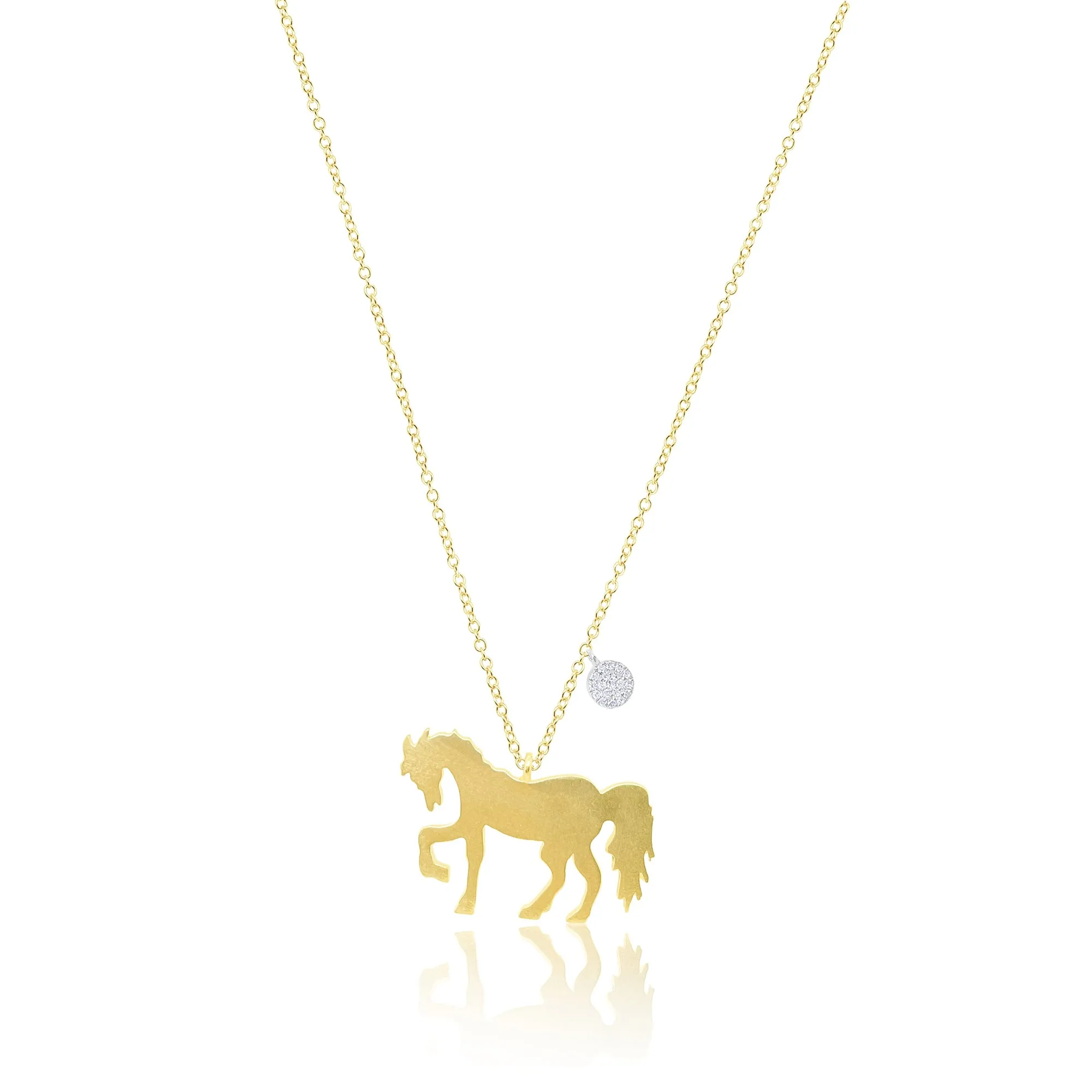 Gold Horse Necklace sold by Meira T