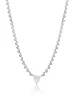 White Gold And Yellow Gold Diamond Heart Necklace sold by Meira T