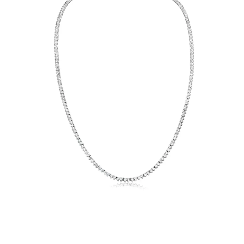 14KT White Gold Layering Tennis Necklace 3.49ct - ONLINE EXCLUSIVE sold by Meira T