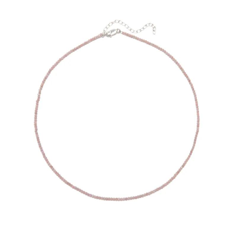 Dainty Rose Quartz Layering Necklace sold by Meira T