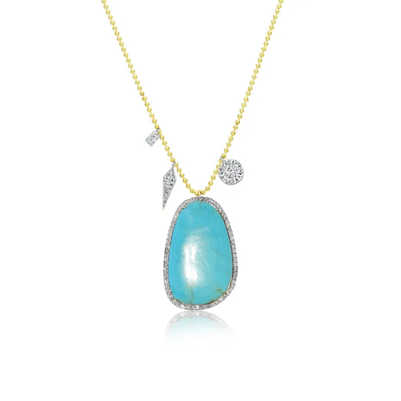 Turquoise Spot Chain Necklace sold by Meira T