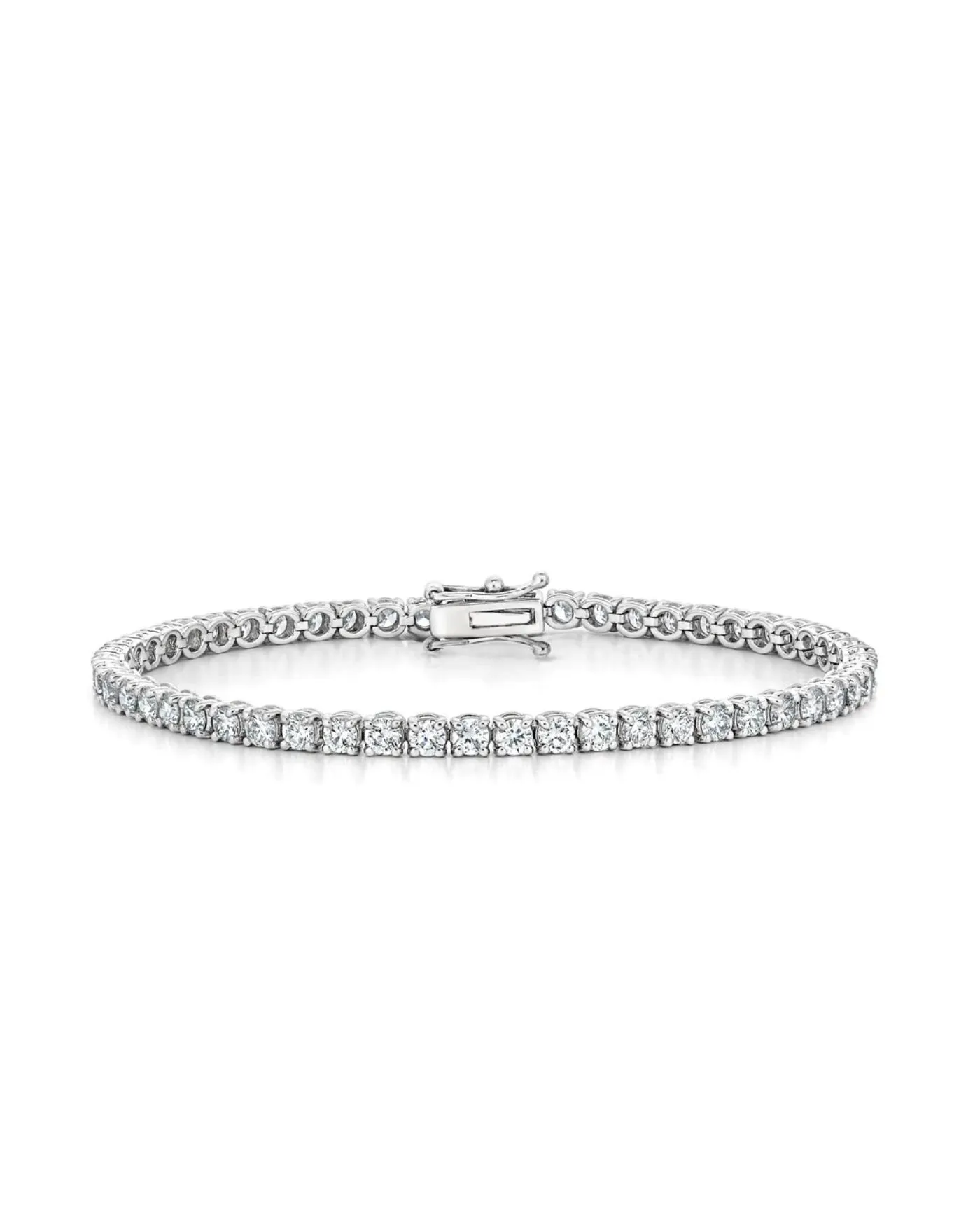 Lab Grown Tennis Bracelet | 5 cts round cut sold by Meira T