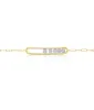Yellow Gold And Diamond Bracelet with Floating Diamond Discs sold by Meira T