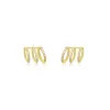 Yellow Gold Diamond Illusion Studs sold by Meira T