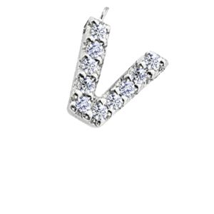 Small Initial Diamond V sold by Meira T
