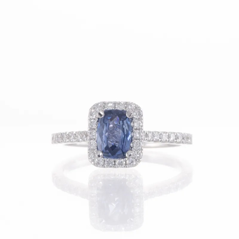 Blue Sapphire Diamond Ring sold by Meira T