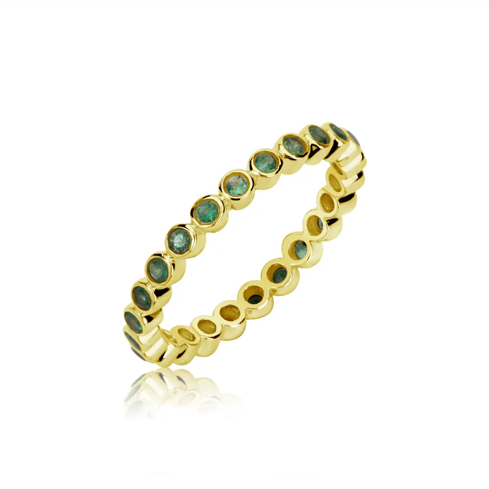 Emerald Yellow Gold Ring sold by Meira T