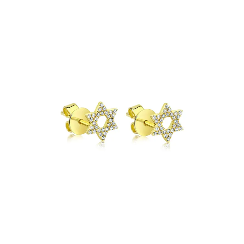 Jewish Star Studs made by Meira T