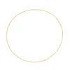 Dainty Yellow Gold Paperclip Layering Necklace sold by Meira T