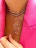 Dainty Diamond Moon and Starburst Necklace sold by Meira T