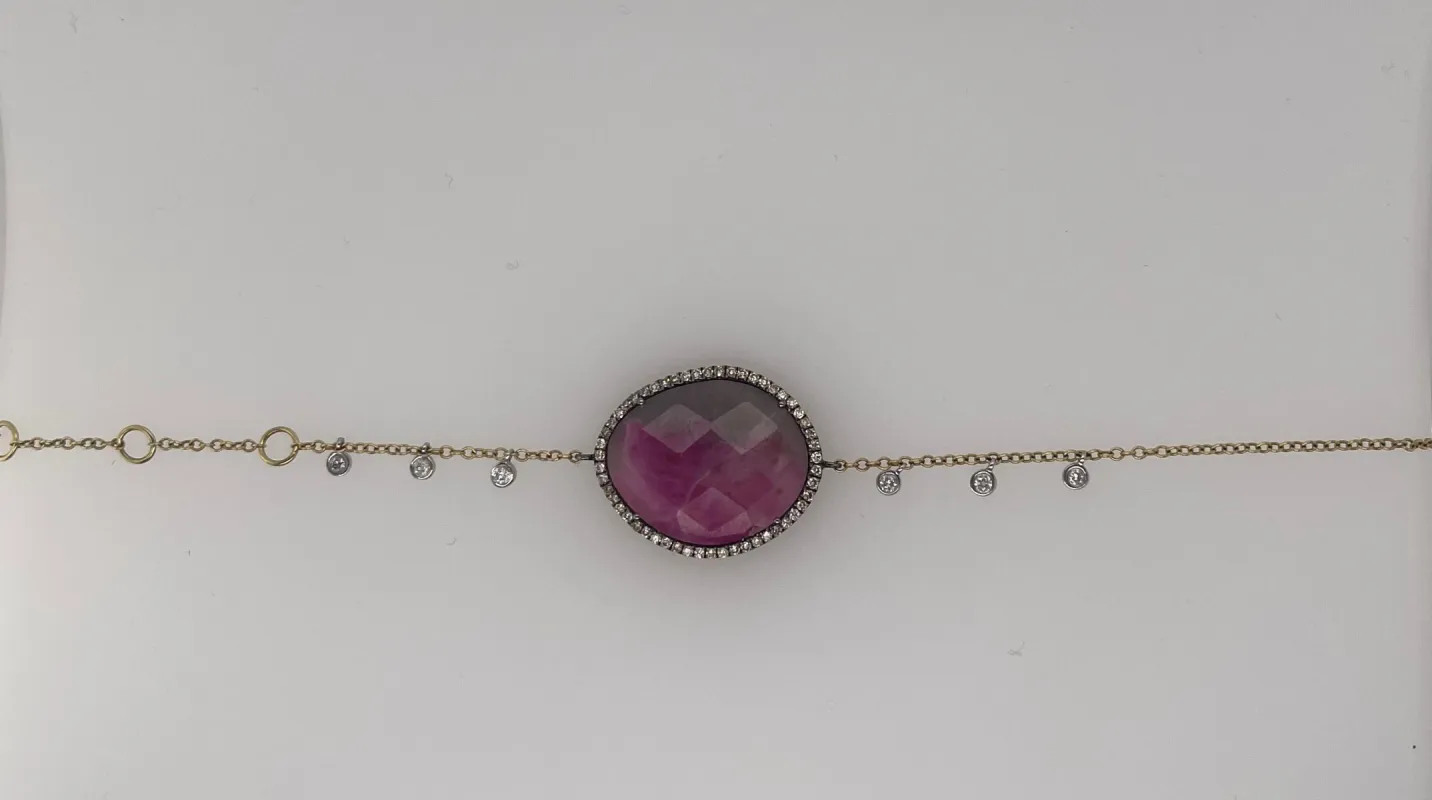 Yellow Gold Multi Sapphire Bracelet    ONE OF A KIND sold by Meira T