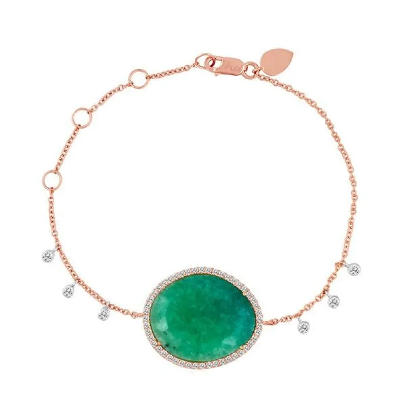 Rose Gold  Amazonite Bracelet sold by Meira T