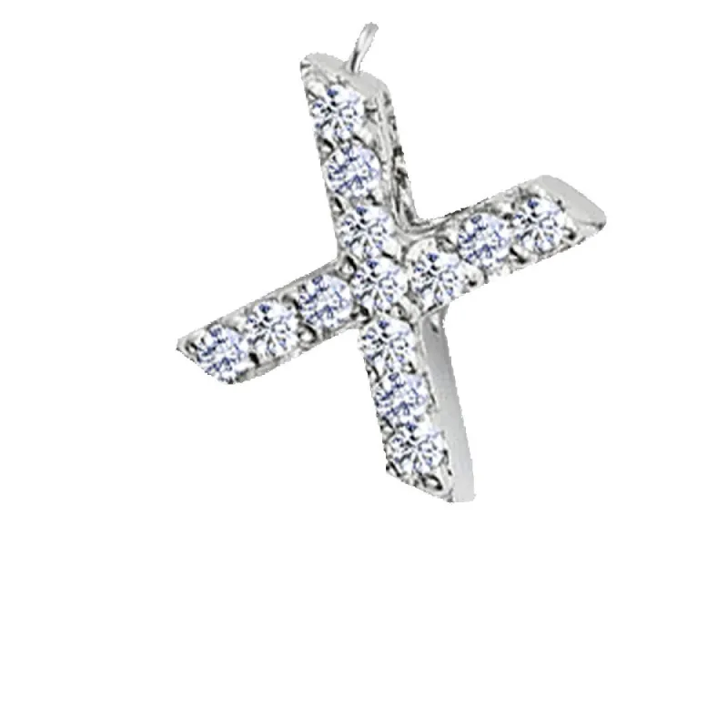 Small Initial Diamond X sold by Meira T