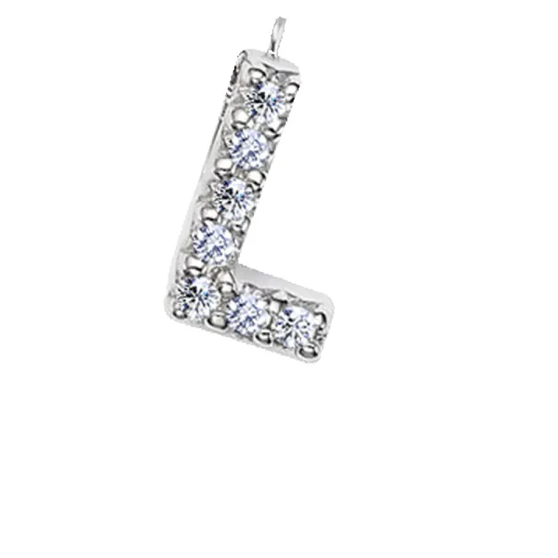 Small Initial Diamond L sold by Meira T