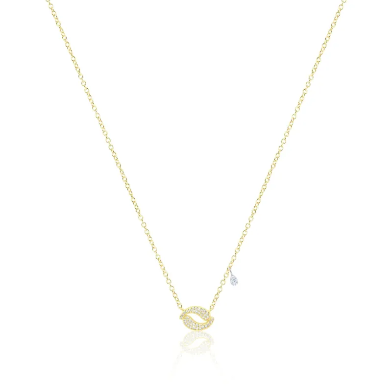 Yellow Gold Diamond Necklace sold by Meira T
