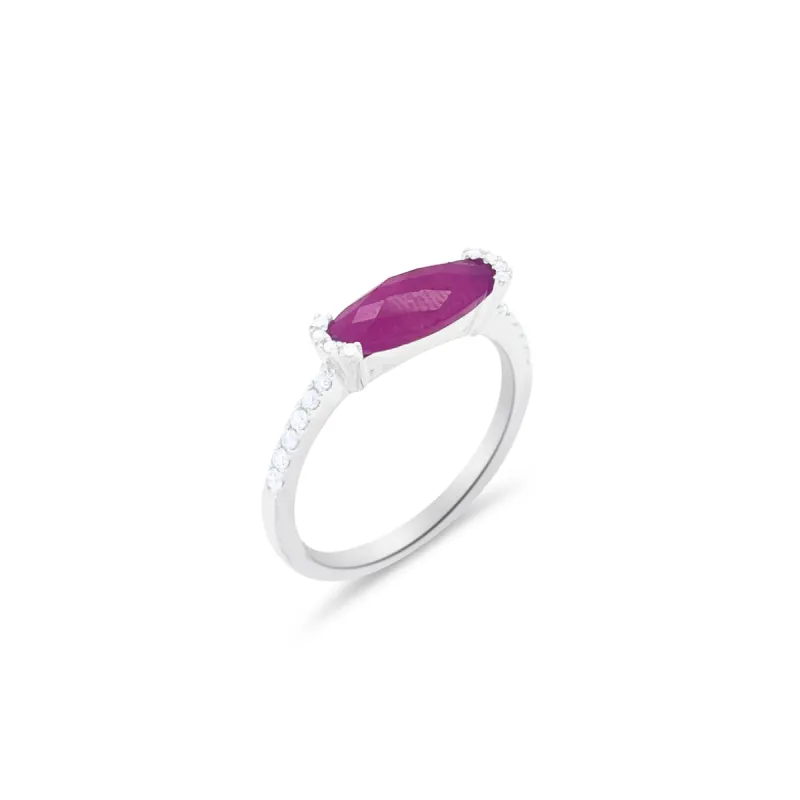 Ruby Diamond Cocktail Ring sold by Meira T