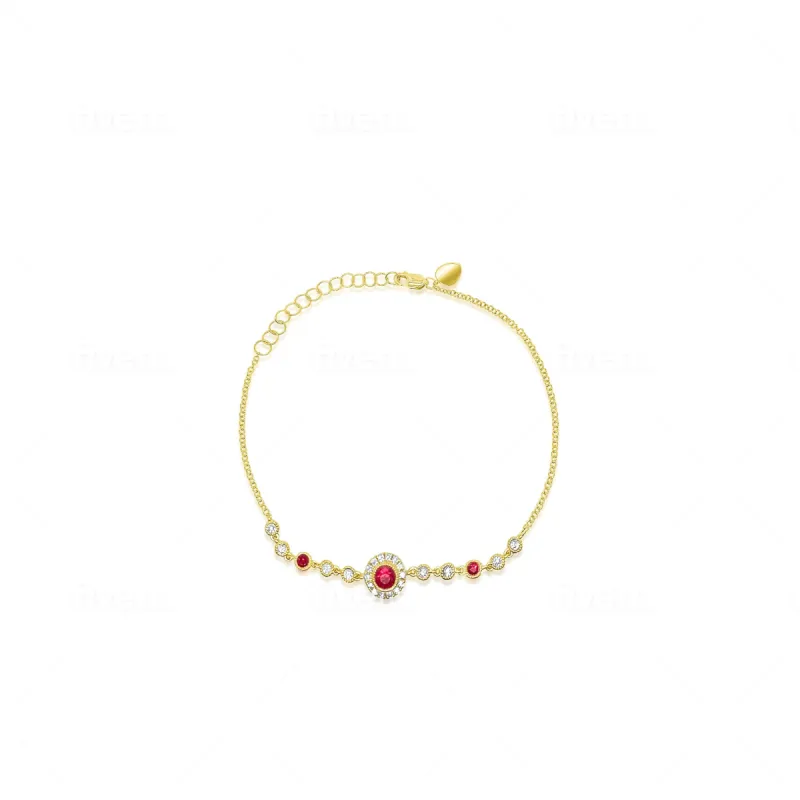 Ruby and Diamond Antique Bracelet sold by Meira T