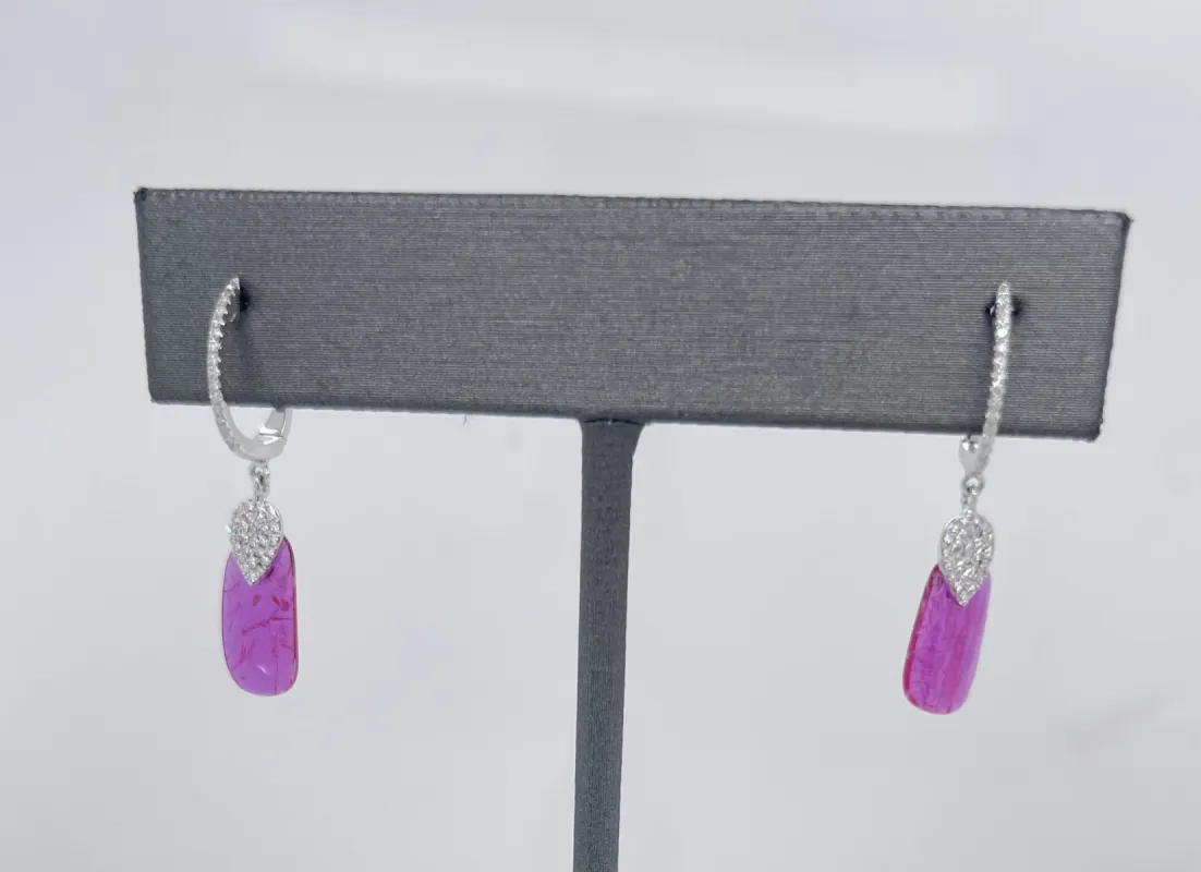 Ruby and Diamond Earring sold by Meira T