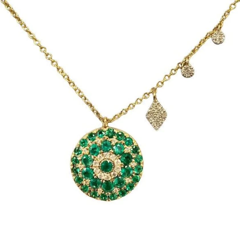 Yellow Gold Diamond Charm Necklace sold by Meira T