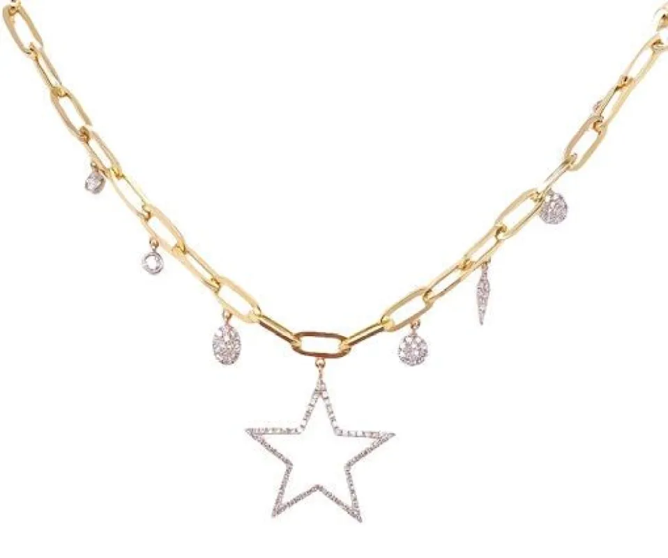 Chunky Star Charm Necklace sold by Meira T
