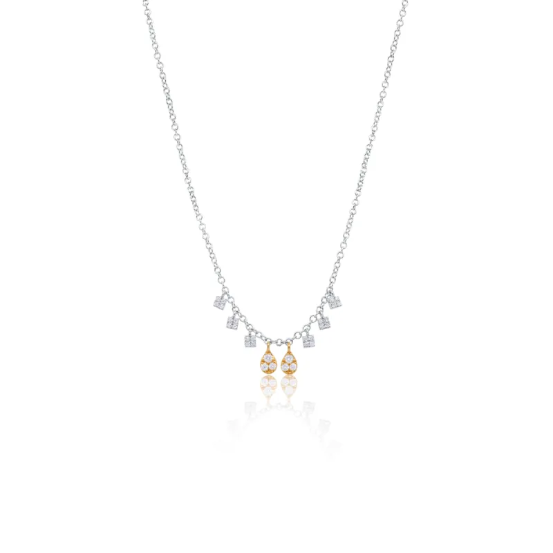 White Gold Diamond Necklace sold by Meira T