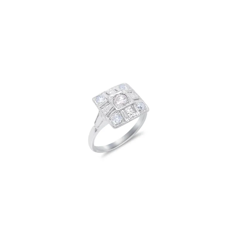 White Gold Diamond Ring sold by Meira T