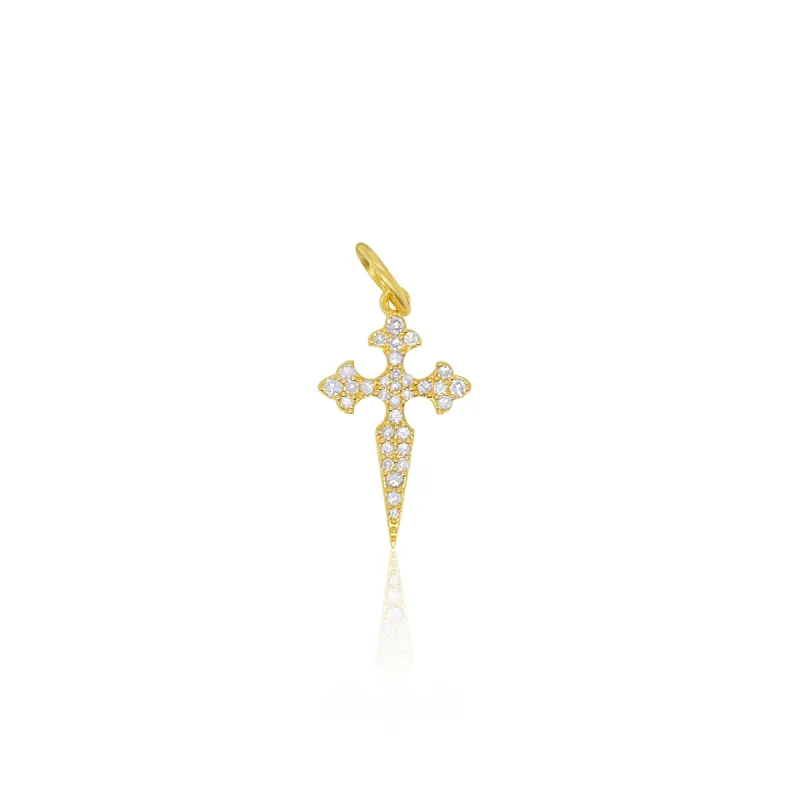 Yellow Gold Diamond Cross sold by Meira T