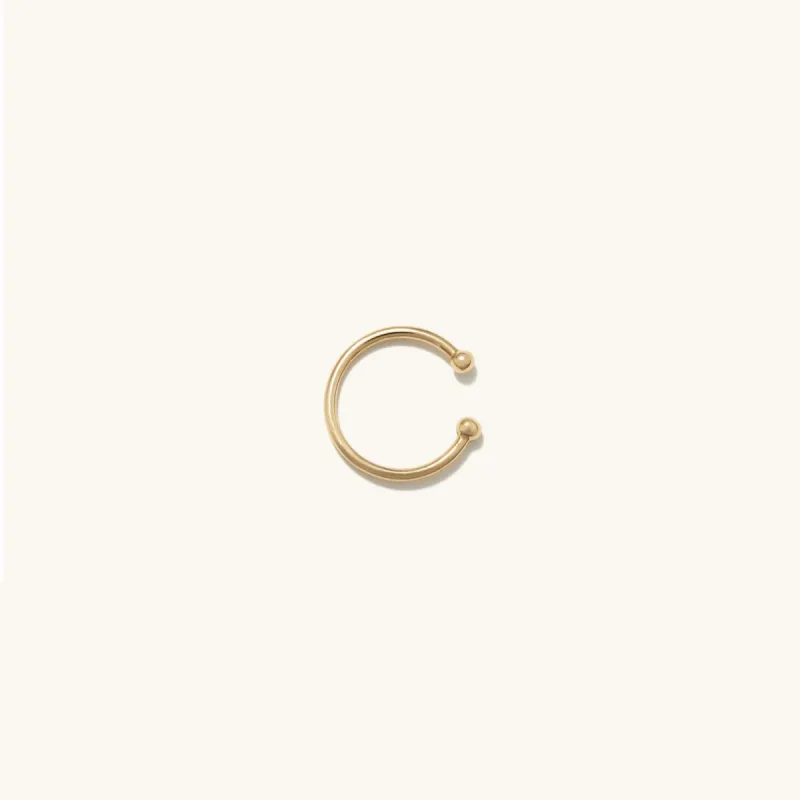 【KUSIKOHC】GOLD HALF FLAME EAR CUFF GOLD HALF FLAME EAR CUFF