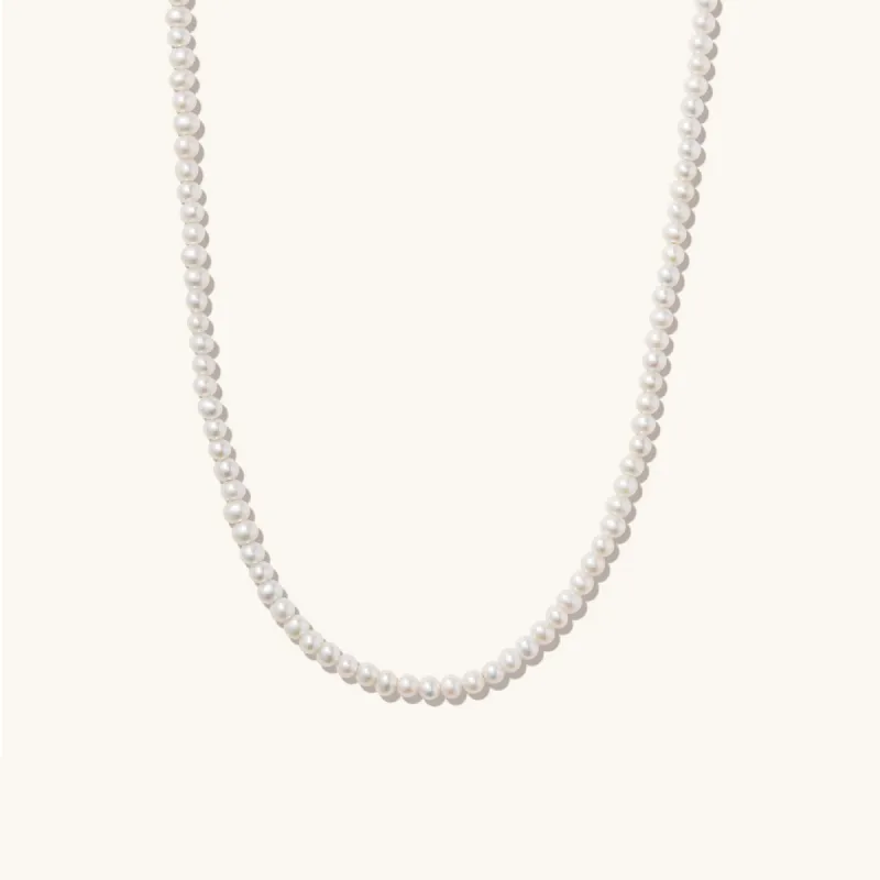 14k Yellow Gold / Pearl / 16-18 inches sold by Mejuri