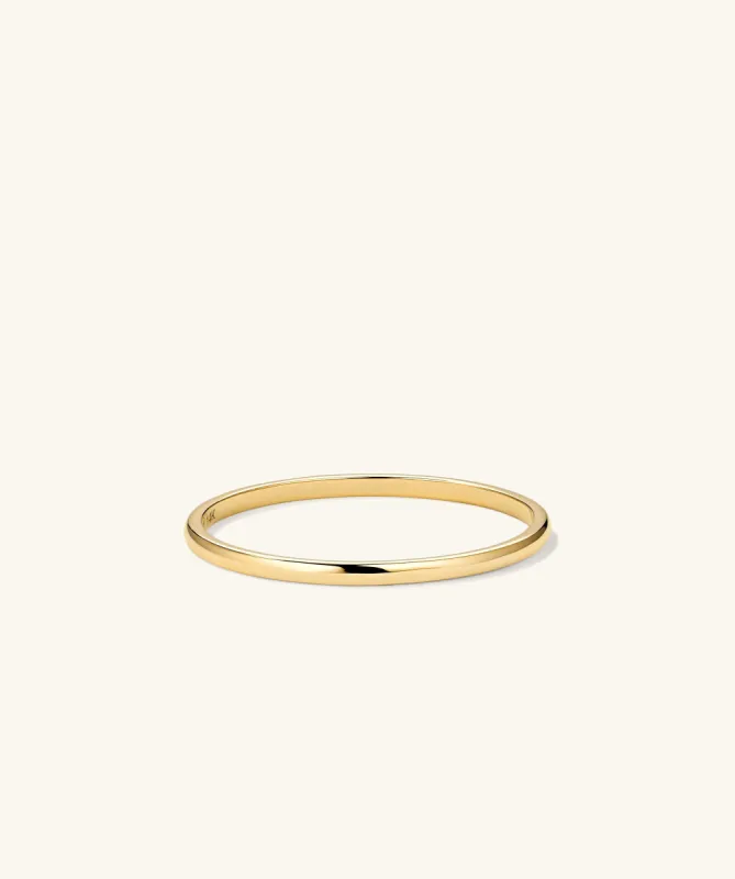 14k Yellow Gold Stackable Ring | Mejuri sold by Mejuri