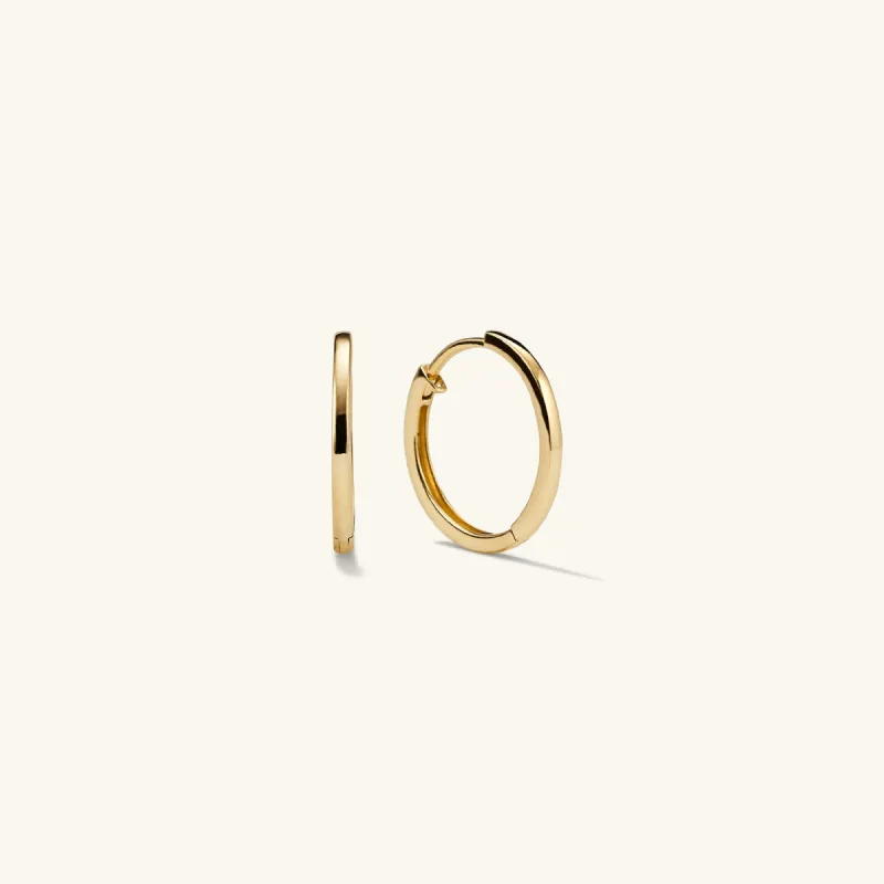14k Gold Easy Small Hoop Earrings - Jewelry | Mejuri sold by Mejuri